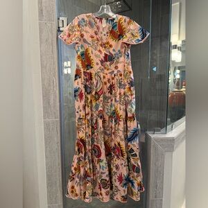 Uncle Frank Boho Floral Maxi Dress - Pink